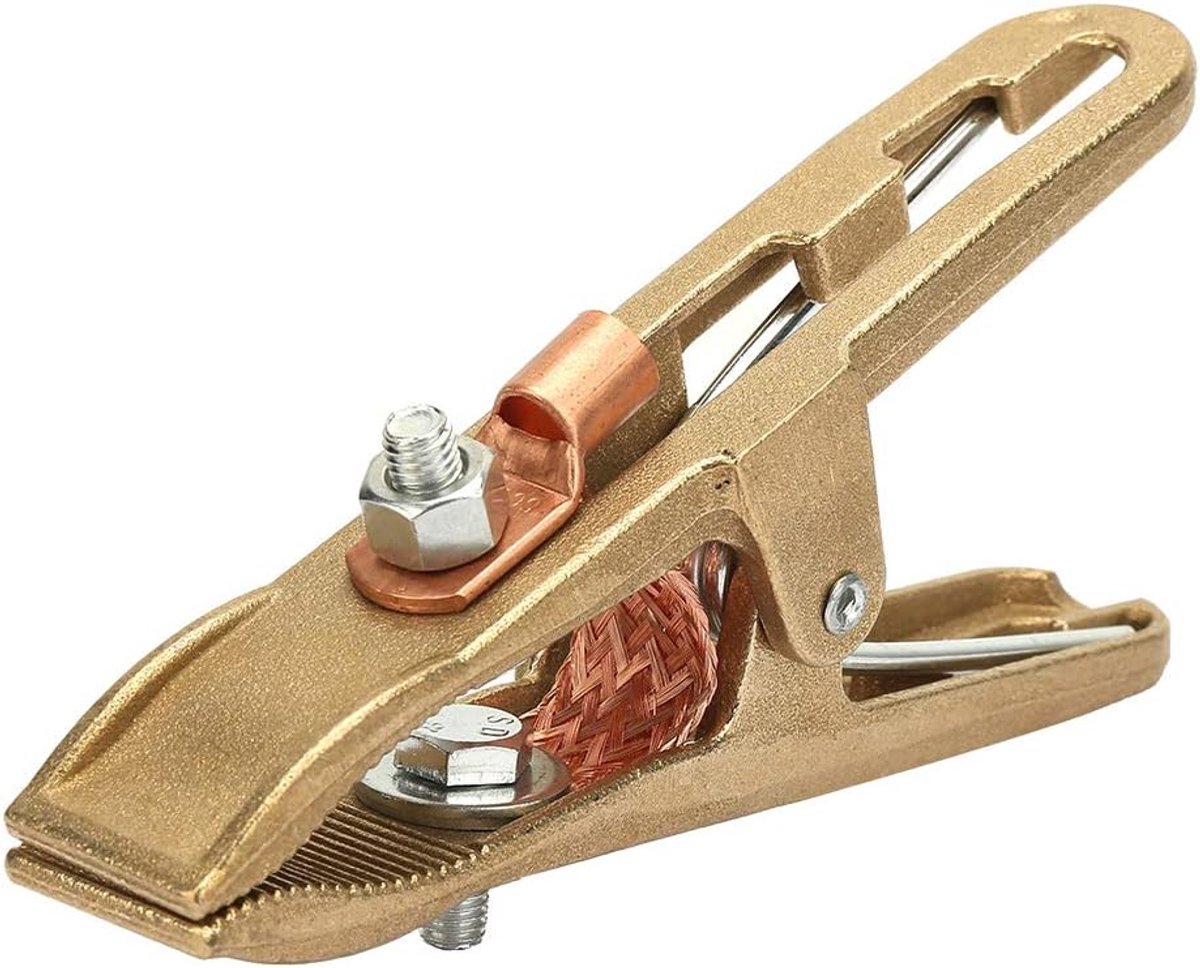 Lasbeklem 500A - zware messing aardeklem - veilig en betrouwbaar - geschikt voor mechanische techniek - ShopVlot