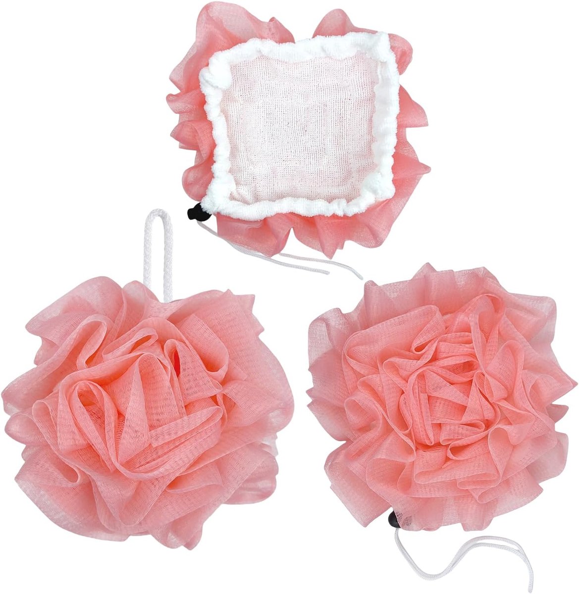 Badschijf 2-in-1 - Loofah en zachte spons - Voor grondige reiniging - Ideaal voor een verfrissende douche - SnelShoppen