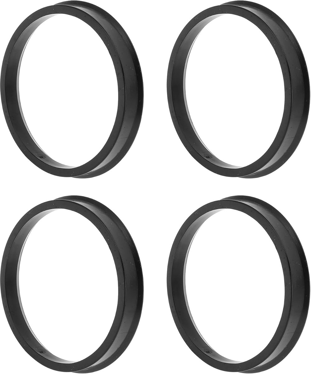 Wiel Hub Centric Ringen 71.6mm tot 64.1mm - Zwart Polycarbonaat - Schokabsorberend - Universele pasvorm - ShopVlot