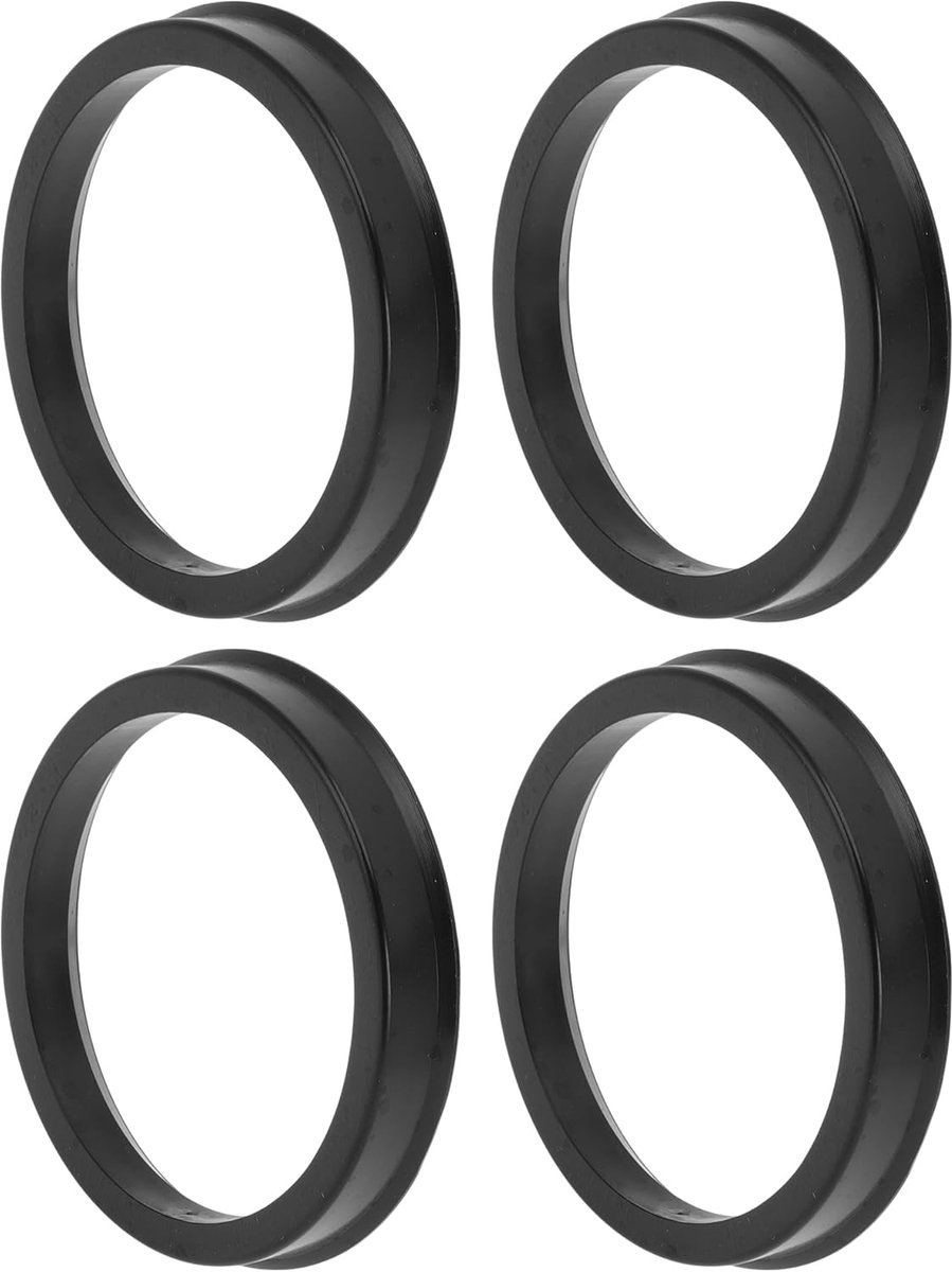 69.1mm tot 58.1mm Auto Wiel Hub Centric Ringen Zwart Polycarbonaat Wielen Middenas Schokabsorberende Hubrings 4 Stks - ShopVlot