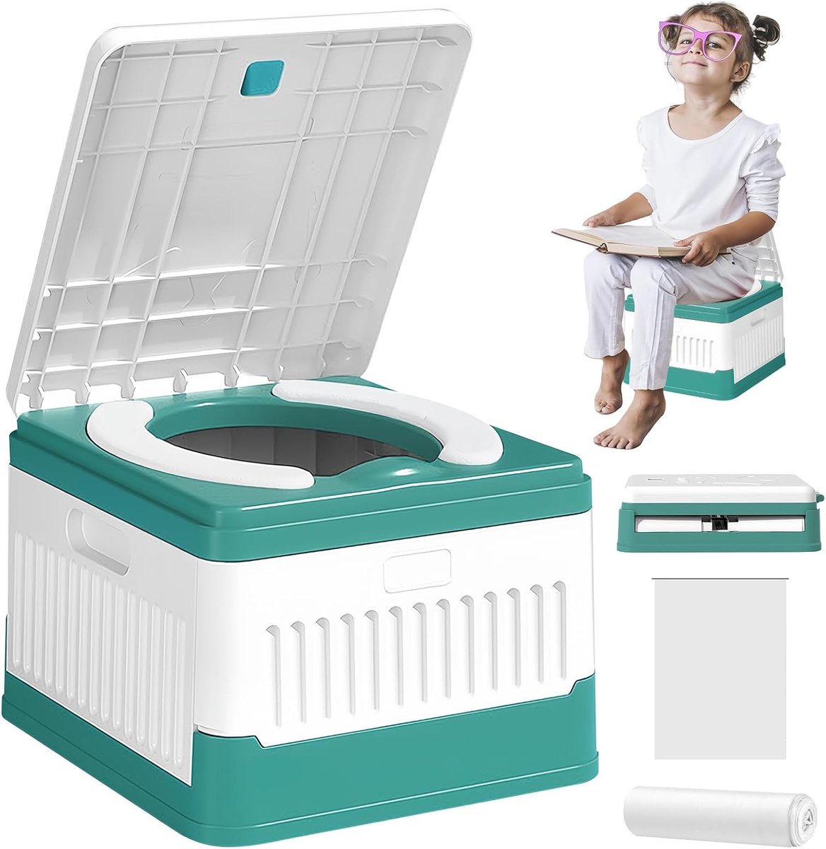 Potje voor kinderen - Opvouwbaar reispotje - Antibacterieel en veilig - Ideaal voor autotrips - ShopVlot