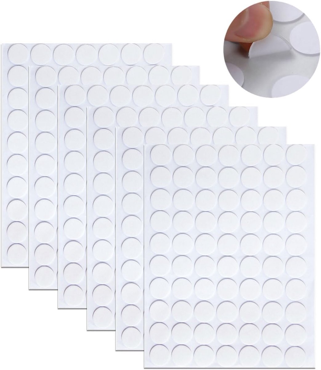 Schoefkapjes 6 Stuks - PVC Zelfklevend - Voor Het Bedekken Van Schroefgaten - Perfect Voor Meubelherstel - ShopVlot