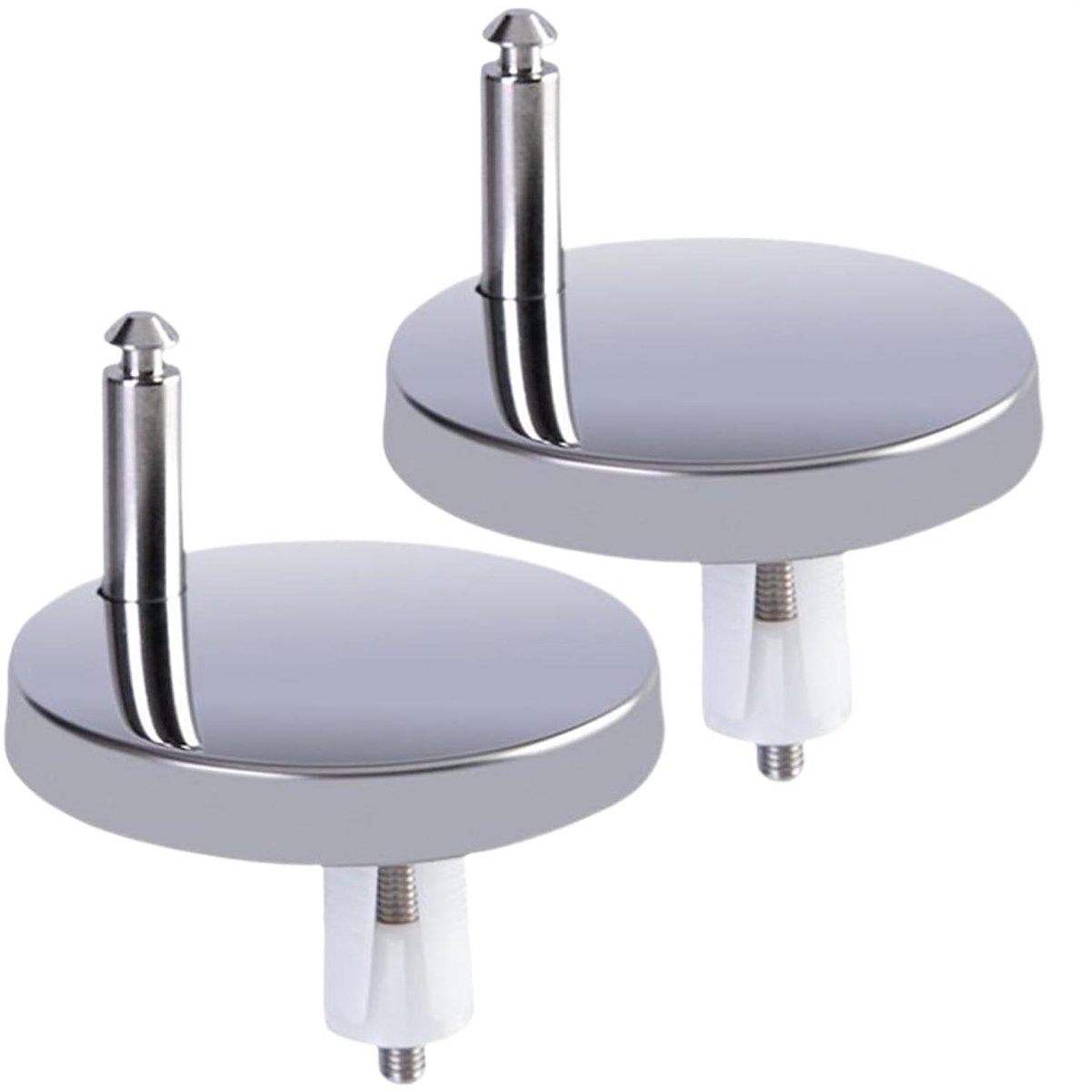Toiletbril Bevestigingsset - Toiletbril Scharnieren - Badkamer Reparatie - Verzonken Gaten - Set Van 2 - Mat