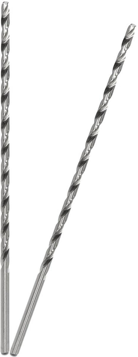 Houtboor 200 mm × 5 mm - Extra lange spiralen - Hoogwaardige staal - Voor boren in hout, aluminium en kunststof - ShopVlot