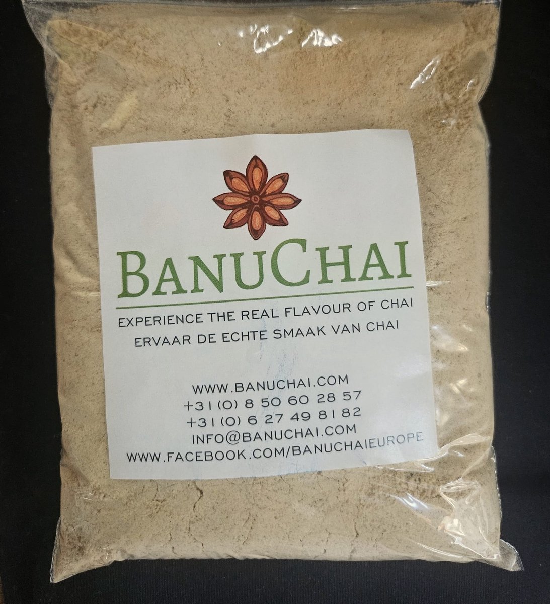 Arkadia (NO ADDED SUGAR) Chai Latte Tea Spice Original 330gr. Wholesale soft sealed pack.Powder Cafe Beverage