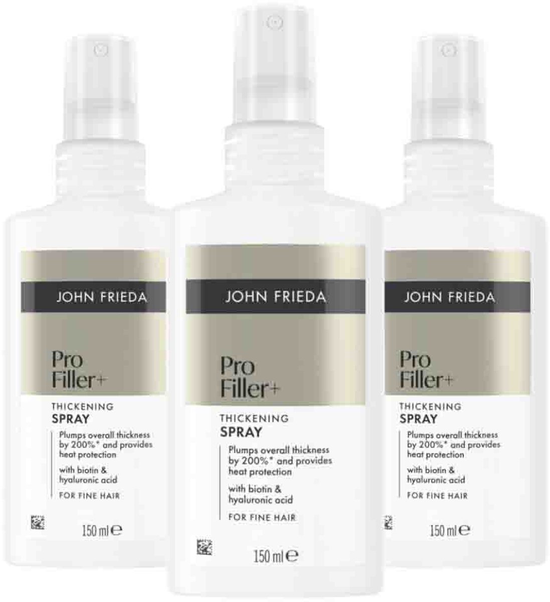 John Frieda PROfiller+ Thickening Haarspray - 3 x 150 ml - Voordeelverpakking