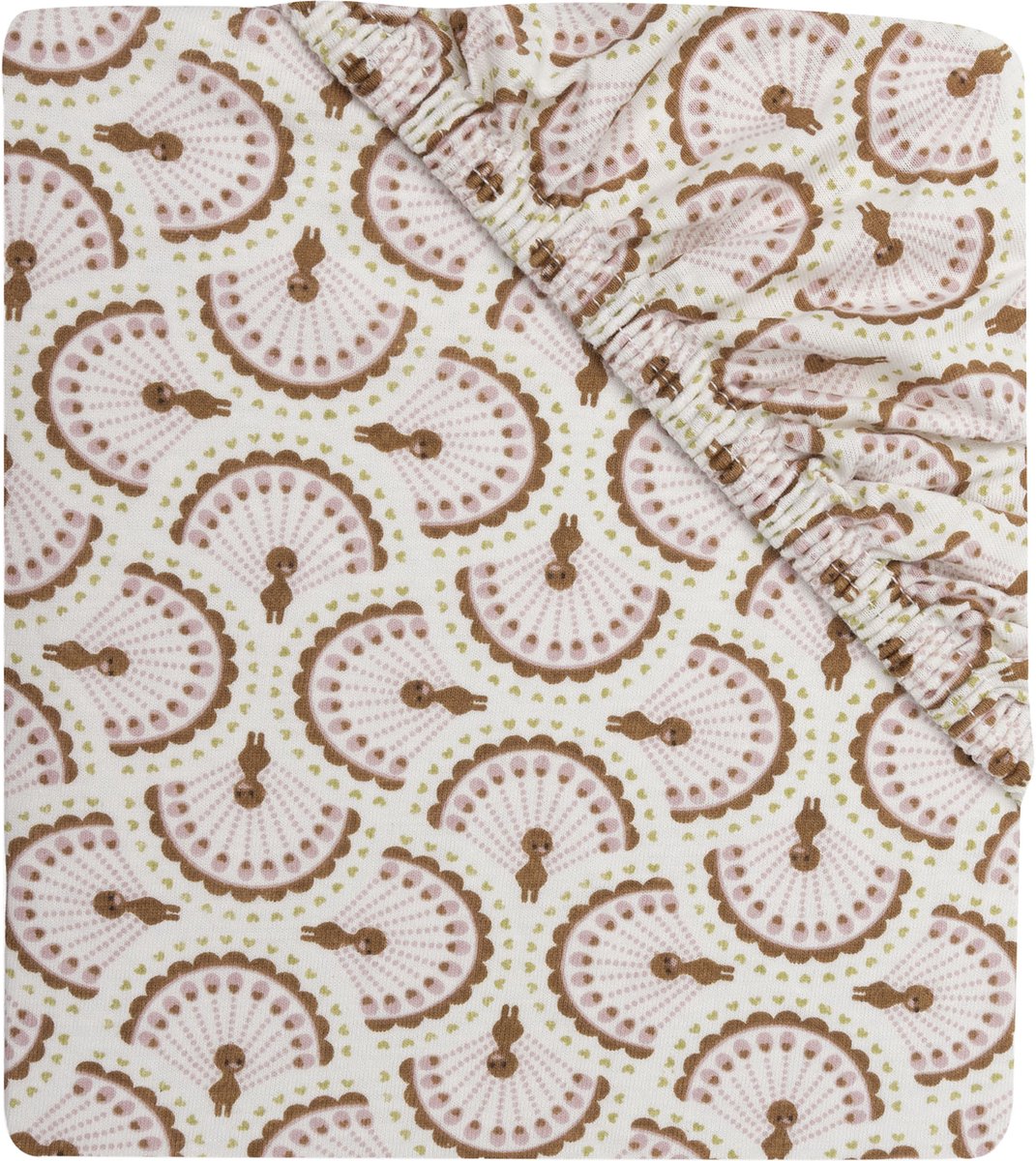 Jollein Hoeslaken Ledikant - 60x120cm - Jersey - Soft Plumes