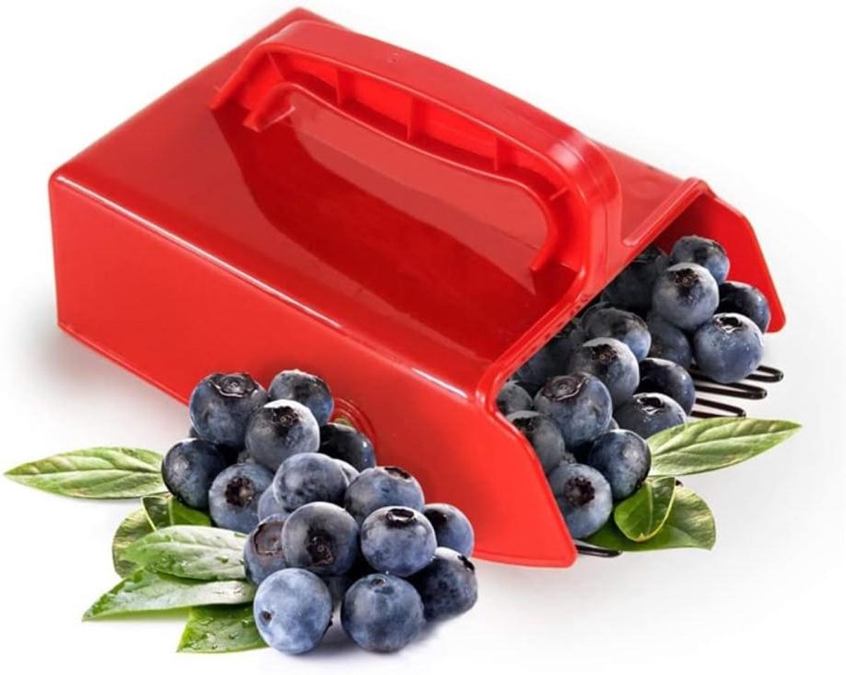 Bessenplukker - Oogst Hulp - Bessen Verzamelen - Metalen Kam - 22 cm - Blauw