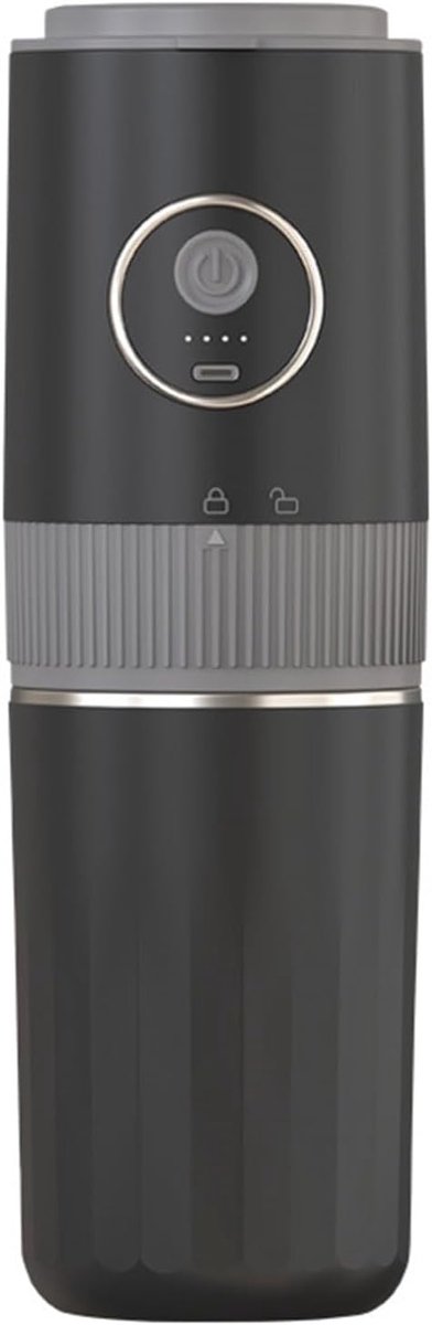 Draagbare elektrische koffiemolen, filterkoffie, roestvrijstalen beker, 350 ml, Geschikt voor thuis, op reis en buitenshuis.