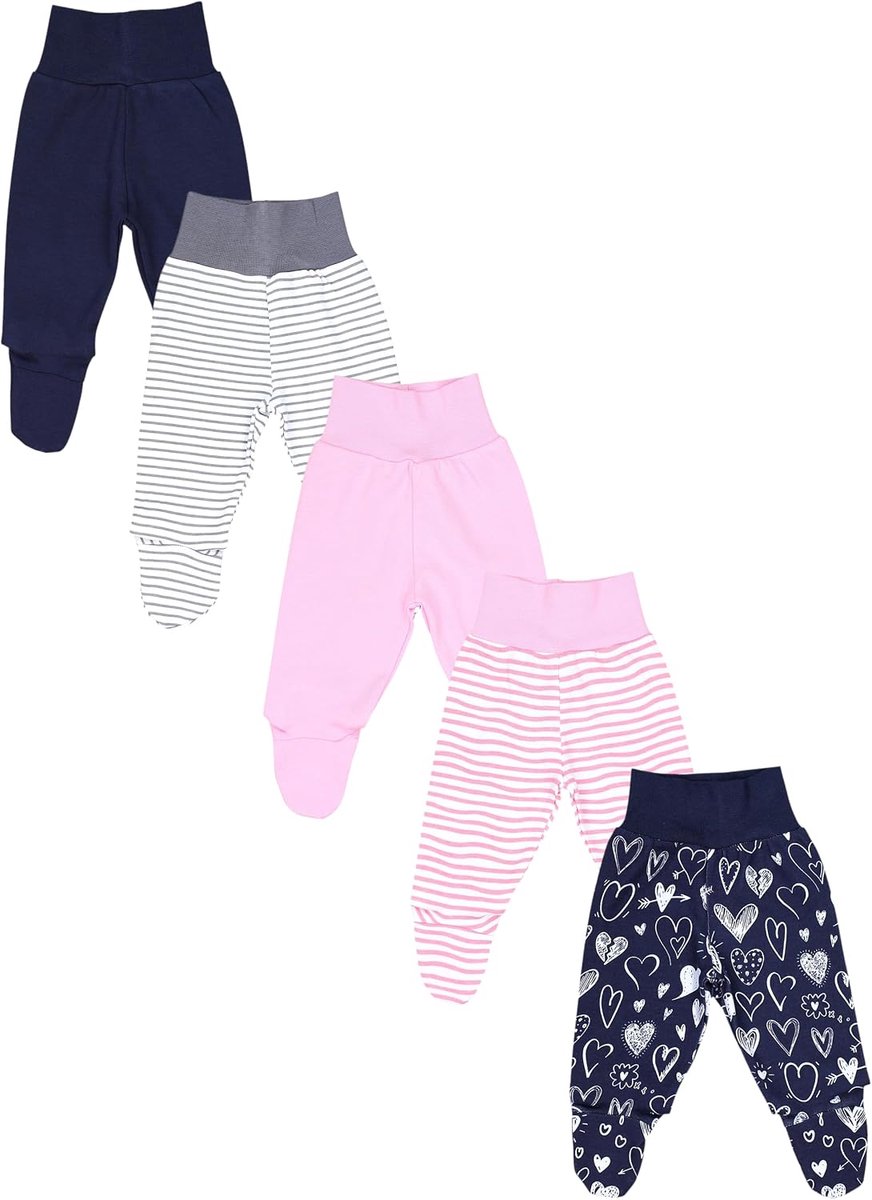Baby Broek met Voeten Pakje van 5