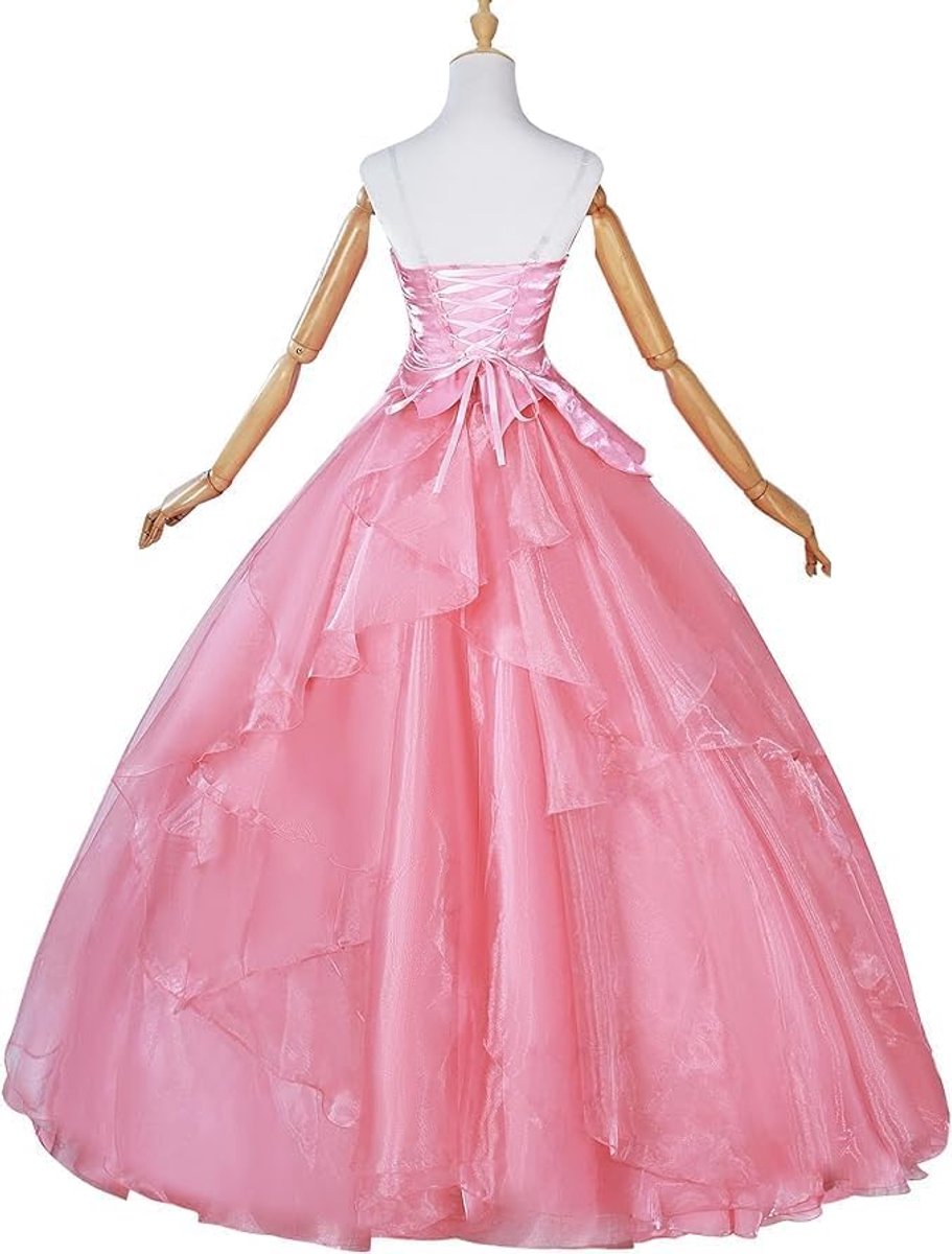 Costumes Glinda Wicked Kostuum voor dames, Wicked Cosplay, Halloween, carnaval, outfits, volwassenen, roze, S