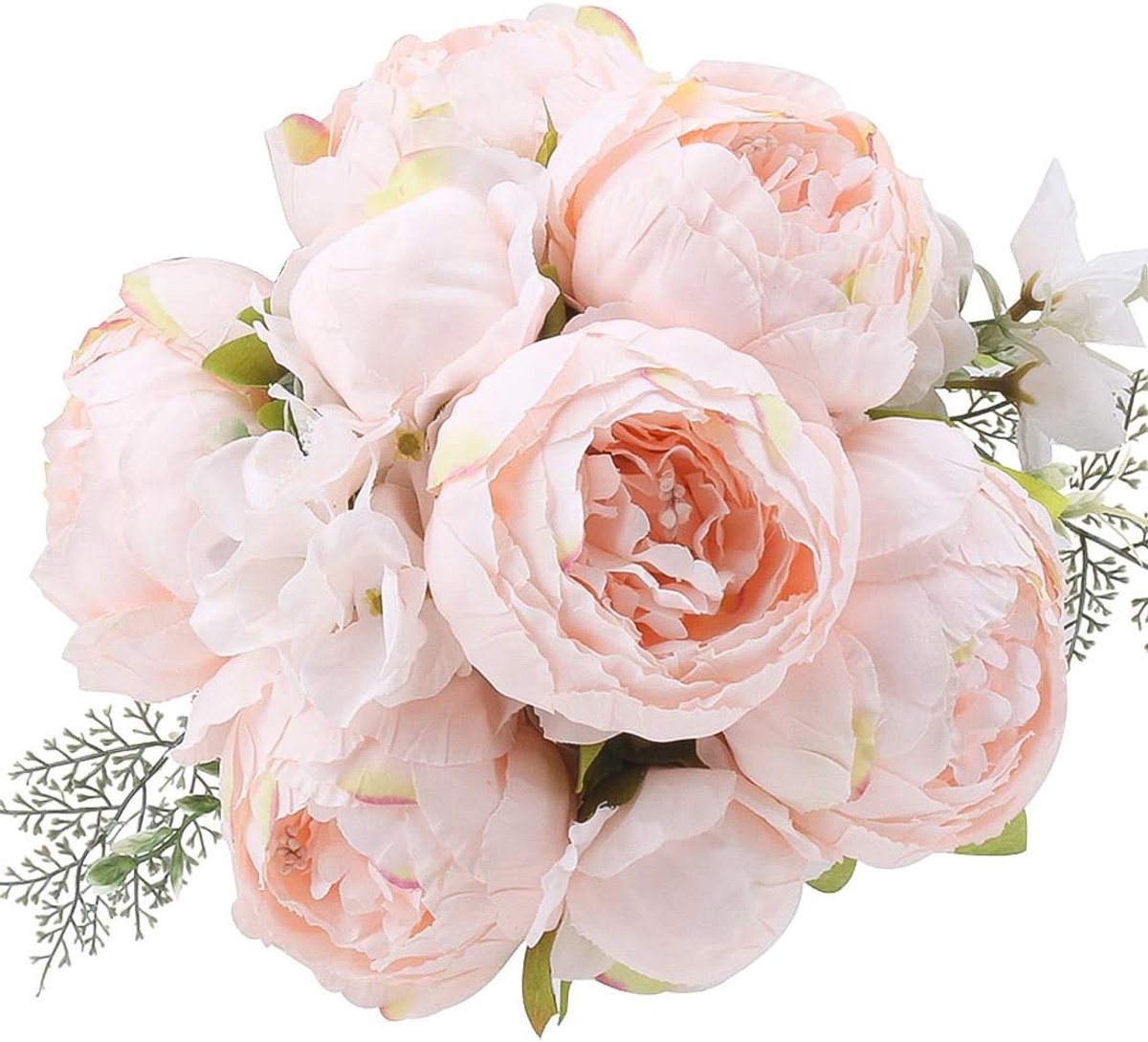 Pioen Boeket Vintage Kunstmatige pioenen Bloem voor Thuis Bruiloft Party Decor