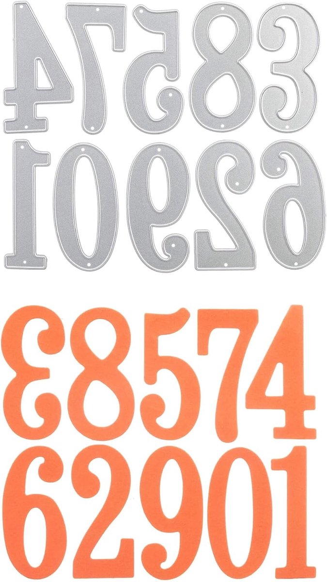 Stanzenshop stanssjabloon grote cijfers, stanssjablonen cijfers, stanssjablonen, sjablonen, scrapbooking, kaarten maken, DIY, reliëfsjablonen, papierkaarten, Cutting Dies