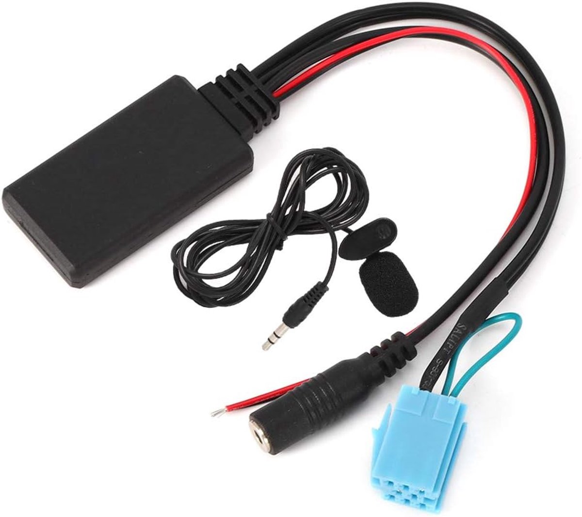 Bluetooth AUX-IN-kabeladapter met microfoon Handsfree bellen Geschikt voor Smart Fortwo 8 Pin