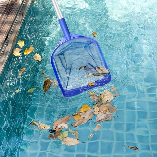 schepnet voor zwembad, 43 x 30 cm, schepnet voor zwembad met 38 cm aluminium stang, zwembadreiniging, kaas, zwembad, casher, algenschepnet voor zwembad, fijnmazig vijverschepnet voor zwembad — afbeelding 4