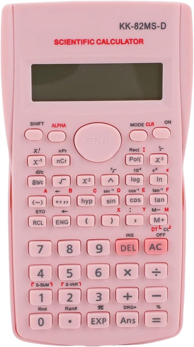 Wetenschappelijke Rekenmachines, 12-cijferige Multifunctionele Roze Rekenmachine voor Studenten, Leraren, Zakelijke - ShopVlot