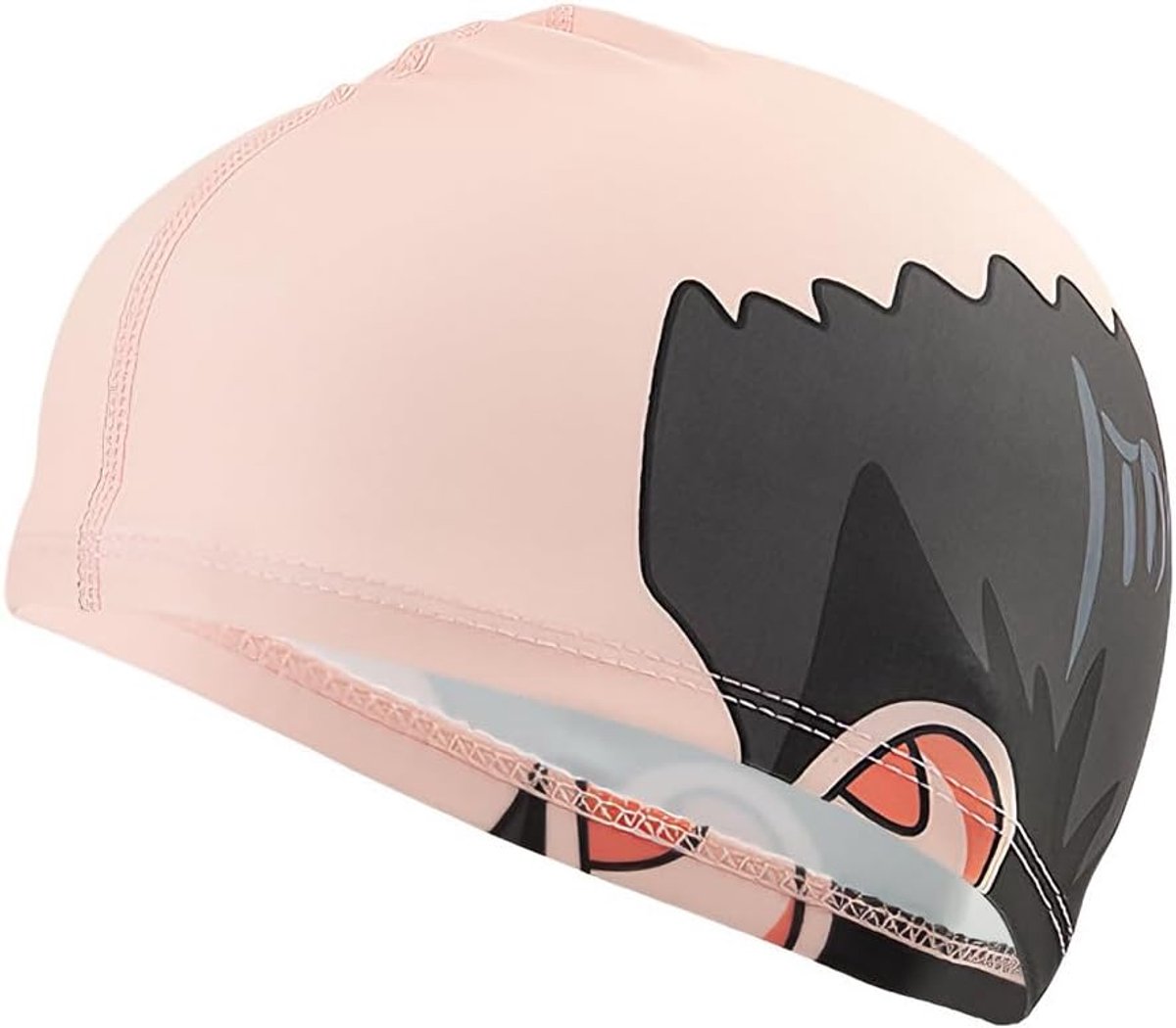 badmuts met kaal, grappige badmuts met bedrukt gezicht, voor kinderen en volwassenen, grappig accessoire voor zwemles, waterspelletjes, cadeau