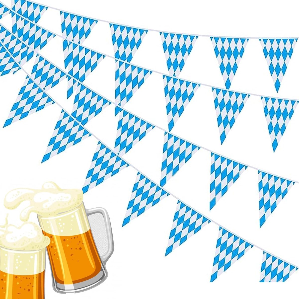 Oktoberfest Wimpel Slinger - 36 Meter Decoratie Voor Beierse Party