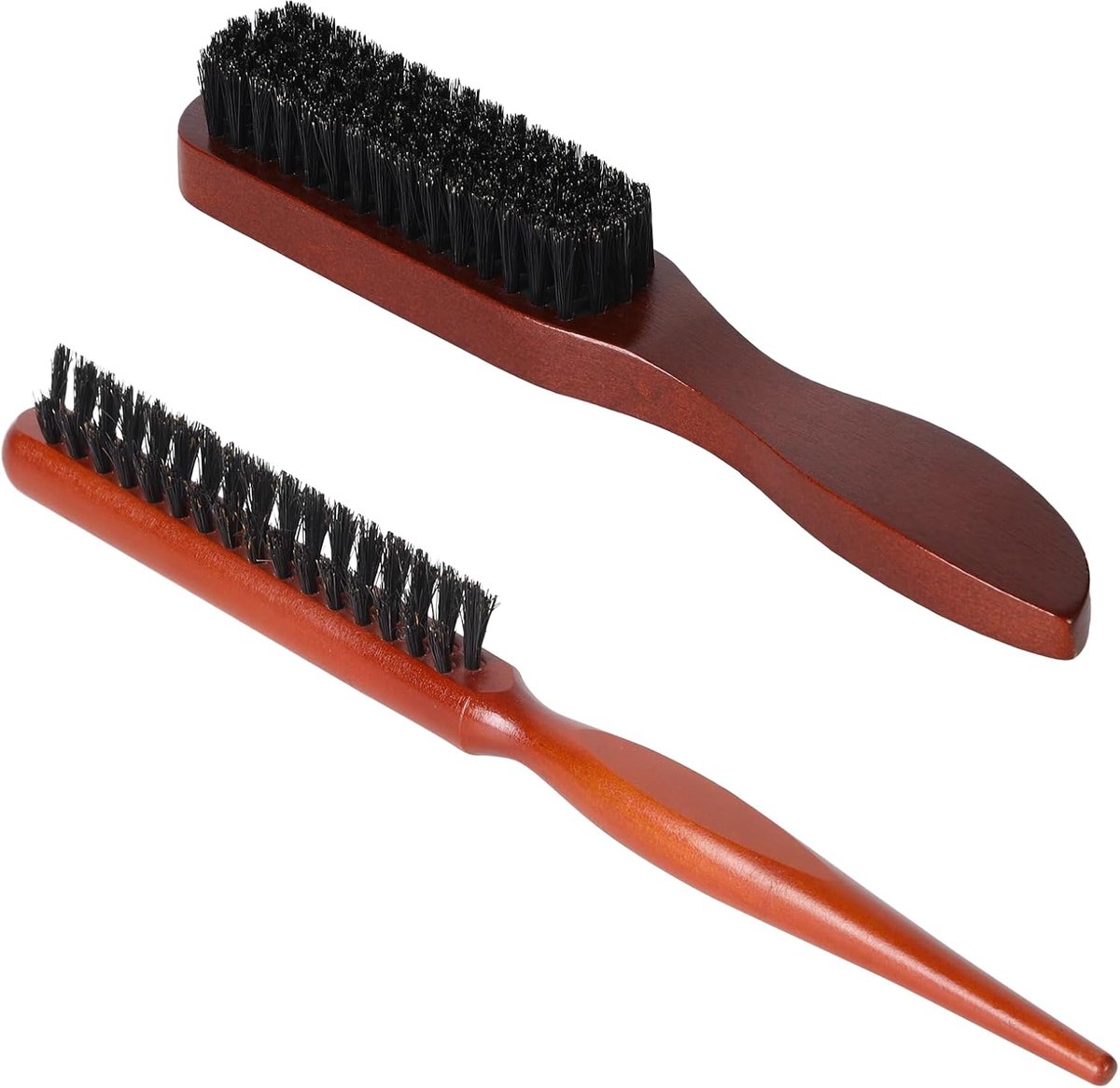 Haarborstels met wildzwijnharen, boar bristle borstel, wildzwijnborstel, zachte natuurlijke haren, groot en klein, haar en baard styling, voor alle haartypes