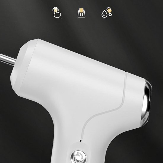 Elektrische Handmixer - Draadloze Klopper - Keuken Assistent - Drie Snelheden - 1200mAh Batterij - Wit — afbeelding 2