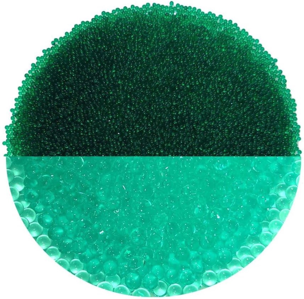 trendfinding 100 g watervasthoudende decokorrels zeegroen, korrelgrootte 1,5-2 mm, decoratie voor bloemen en planten, 10 liter, zeer zuinig, veelzijdig gebruik