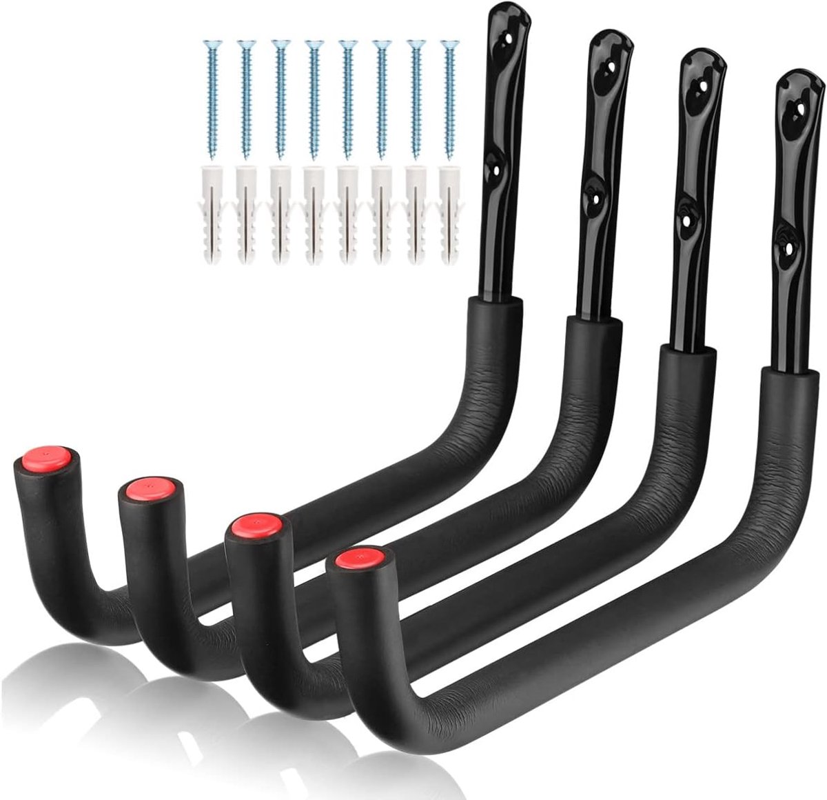 Haken voor garageopslag, 39,5 cm zware opberghanger, wandrek voor het ophangen van kano-paddleboard, surfplank, snowboard, ladders, fietsen (26,5 cm x 39,5 cm)