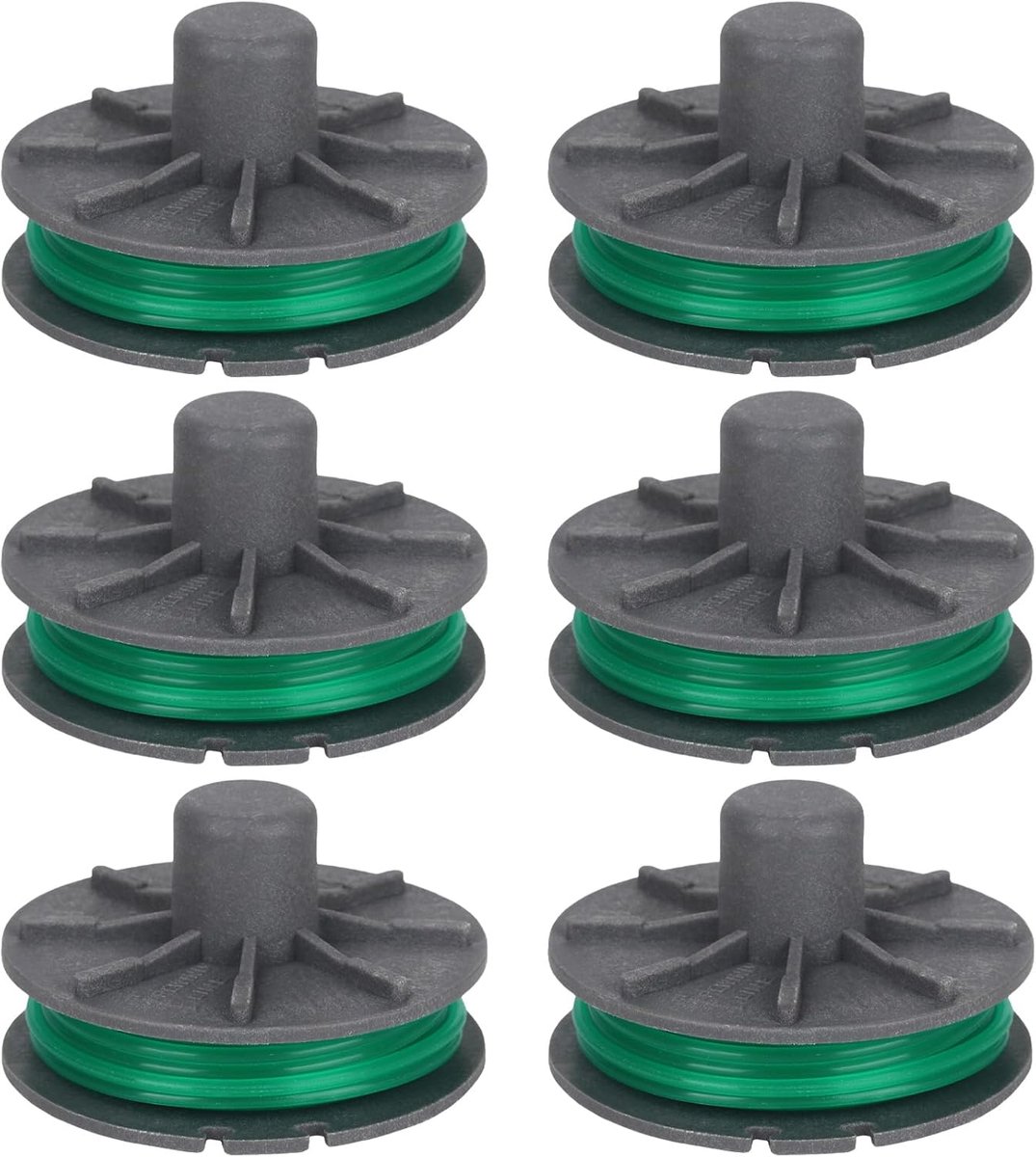 draadspoel 5309-20 geschikt voor Gardena Turbotrimmer PowerCut Plus 650/30 (artikelnummer 9811/9811-20), reservedraadspoel 4,3 m lengte Ø 2 mm (6 stuks)