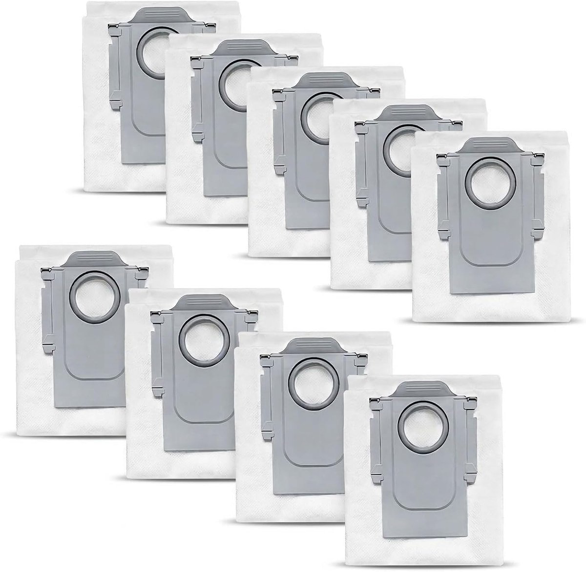 9 Stofzakken compatibel met Roborock Qrevo / S8 MaxV Ultra | accessoires voor Qrevo Curv / Qrevo Pro / Qrevo MaxV / Qrevo S / Qrevo Slim / Qrevo Master / Saros 10R, 9 stofzuigerzakken