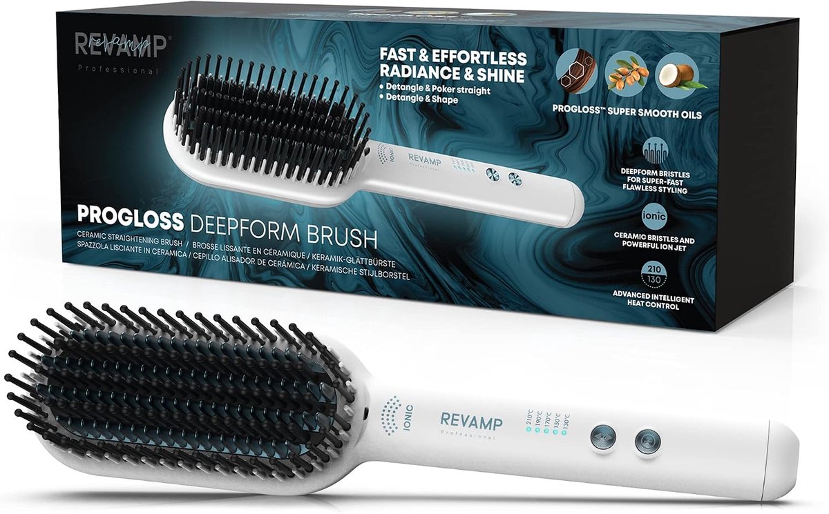 Straightening Brush - keramische coating - geschikt voor nat en droog haar - creëer zijdezachte stijlen - ShopVlot