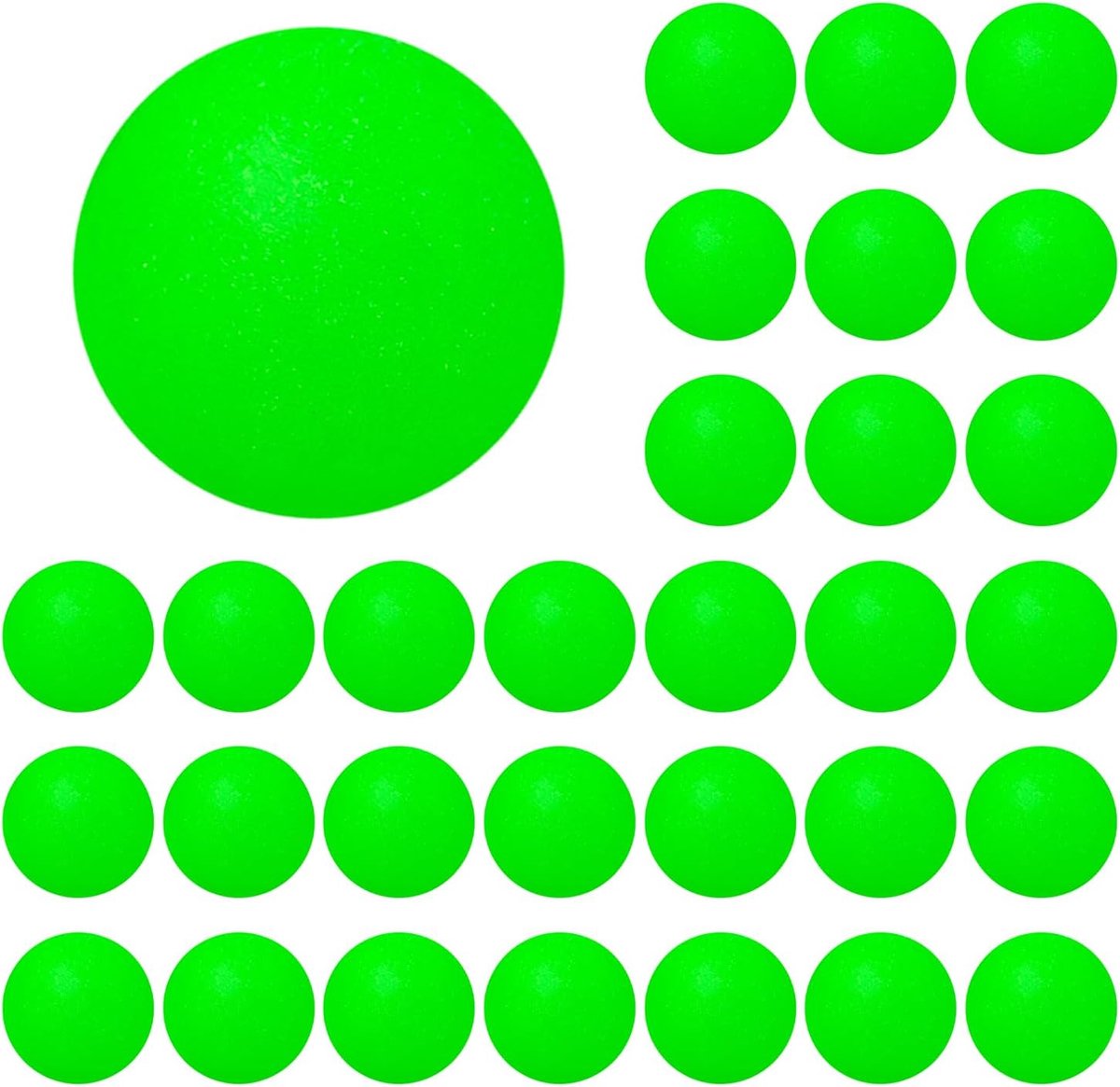 Tafeltennisballen 30 Stuks - Groene Plastic - Lichtgewicht - Ideaal voor Sportplezier - Thijox