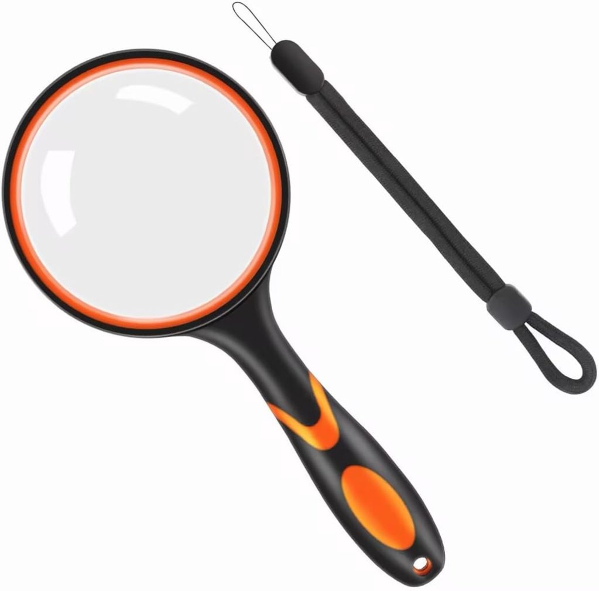 leesloep, 10x handloep met zachte antislip rubberen handgreep, 100 mm en onbreekbare spiegel voor wetenschappelijke boeken, kranten, lezen, insecten en hobby's (groen)