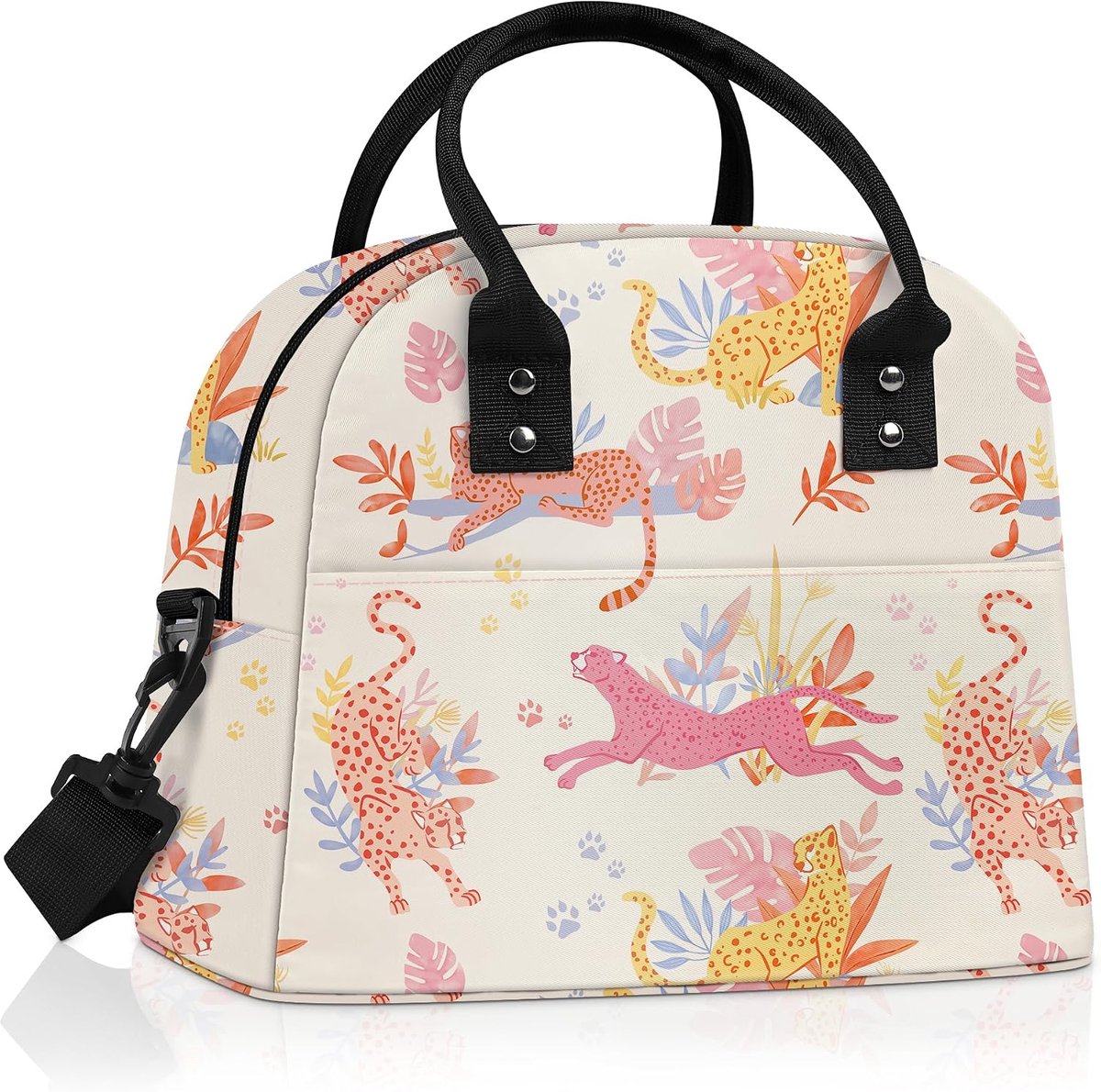 Vrouwen Lunchbox Tas Bloem Grote Camping Volwassen Lunch Tote