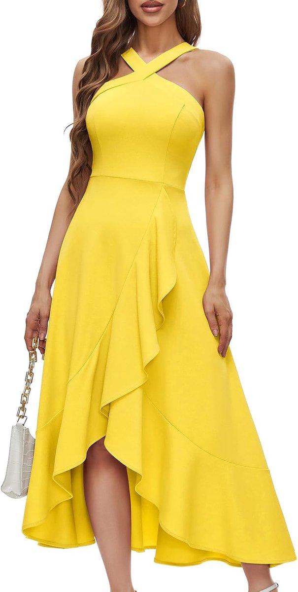 Cocktailjurk voor dames, baljurk, bruidsmeisjesjurk, maxi-jurk met