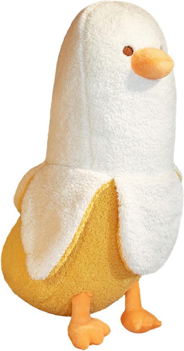 shownicer Kawaii eend Pluche knuffeldier, banaan en eend, pluche kussen, zacht speelgoed, werpkussen, knuffeldier, cadeau voor kinderen, meisjes en jongens