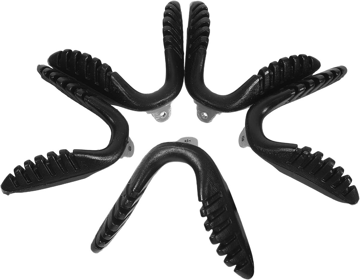 5 stuks neuspads, geïntegreerd design voor sportbrillen van pvc en roestvrij staal, antislip, voor buiten en winderige omstandigheden
