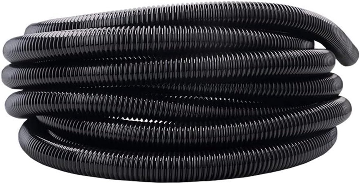 Ribbelbuis voor Auto Kabelbescherming Polyethyleen Gegolfde Flexibele Buis Kabel Organizer Kabels Afdekken Bescherming Gespleten Open Kabelbeheer Zwart 18mm 15meter