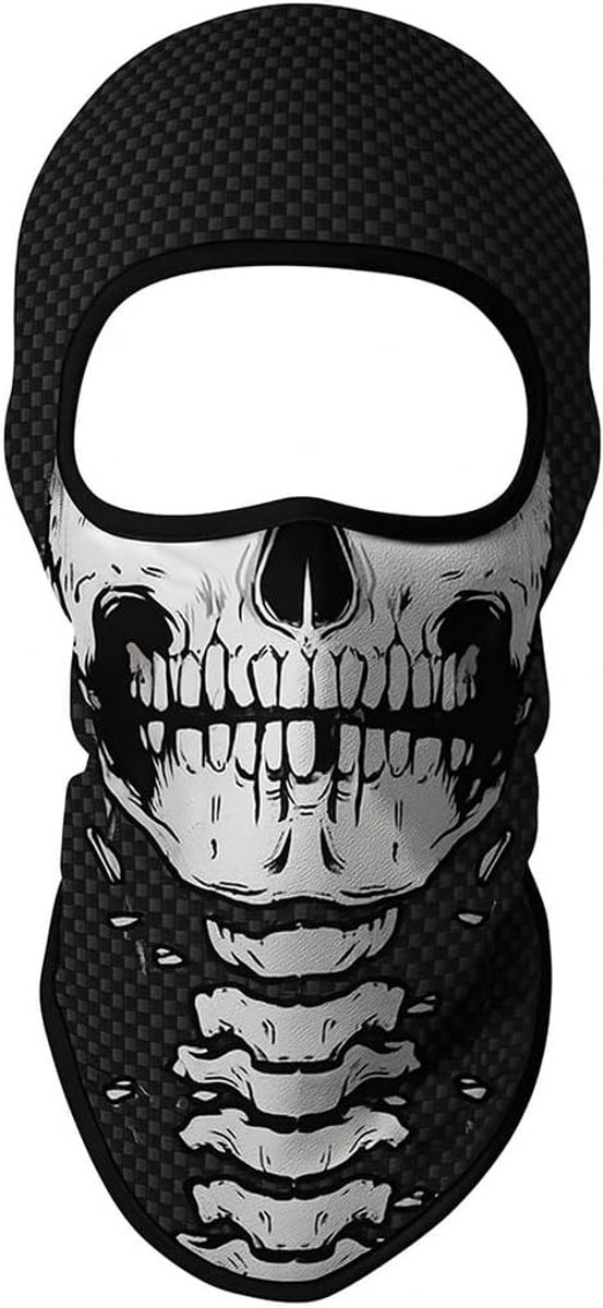 1 stuk schedelvorm zonnekap, grappig clowngezichtsmasker UV-bescherming, geschikt voor motorrijden, mannen en vrouwen, uniseks, cadeaus voor heren