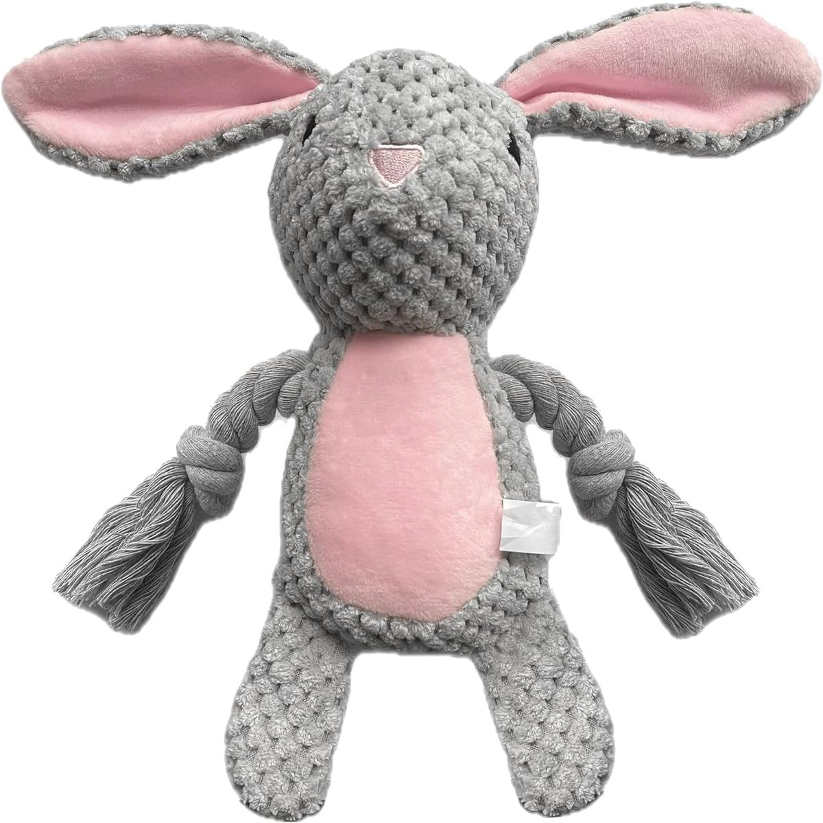 knuffeldier, touwtrekken, pluche hondenspeelgoed, onverwoestbaar hondenspeelgoed met kreukelpapier, interactief stabiel speelgoed, voor puppy's, kleine middelgrote honden