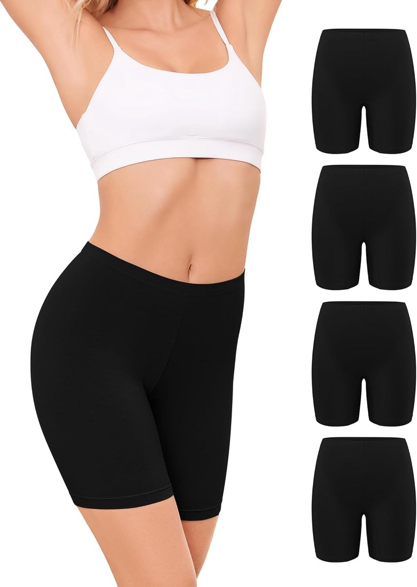 Anti Chafing Shorts Women Cotton,Dames Boxer Hoge Taille Underwear 4