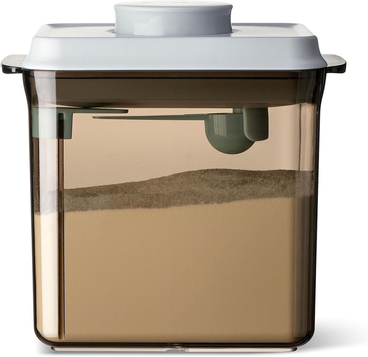 Melkpoederdispenser 1700 ml melkpoeder opbergdoos met lepel luchtdichte melkpoederdispenser geschikt voor het bewaren van melkpoeder, meel, gierst, rode bonen, bruin