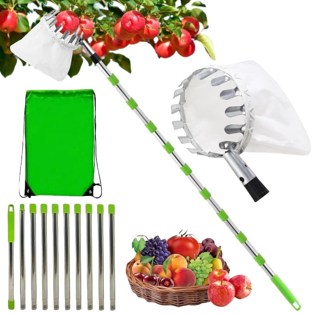 Fruitplukker met 10 secties