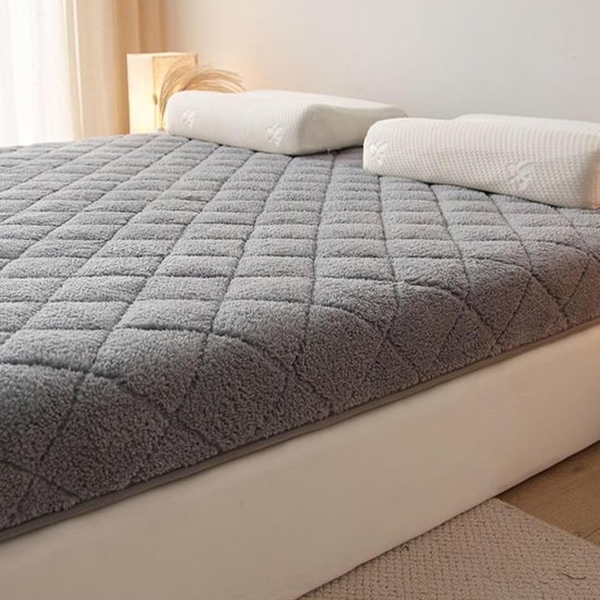 Futon Matras - Japanse Bedden - Comfortabel Slapen - Opvouwbaar Ontwerp - 150x200cm - Grijs — afbeelding 4
