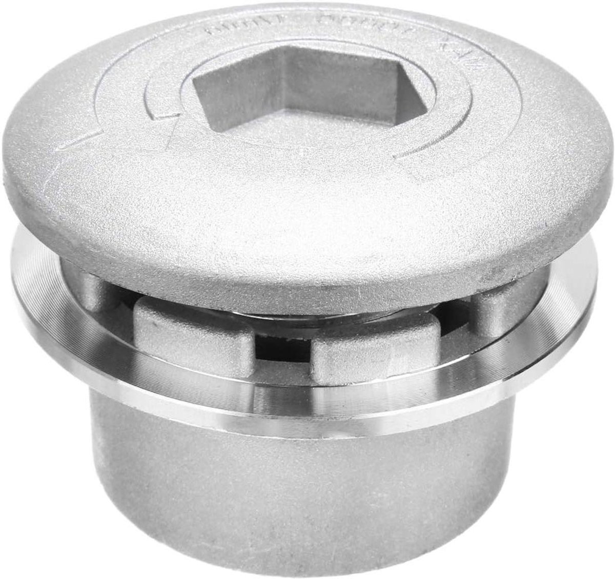 Grastrimmer Kop - Trimmerkop Bosmaaier - Gazon Onderhoud - Universele Aluminium - 72 x 44.5 mm - Zilver
