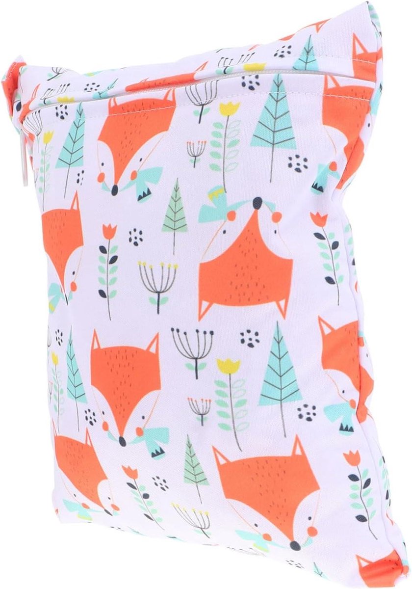 Draagbare Luiertas Organizer - Opbergtas Baby - Babykamer Organiseren - Waterdicht TPU Materiaal - 24.5x19cm - Oranje