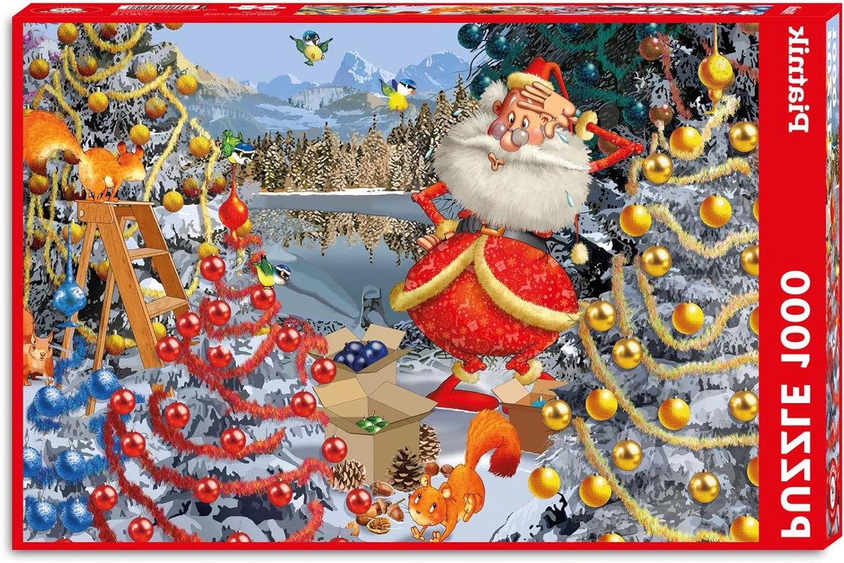 Legpuzzel Kerstboom - Kerst Puzzel - Ontspannen Tijdverdrijf - Nauwkeurig Gesneden Stukjes - 68 x 48 cm - Meerkleurig