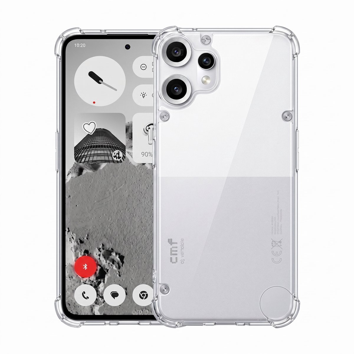 Hoesje geschikt voor CMF Phone 2a Pro – CrystalClear Back Cover – Schokbestendig – Transparant