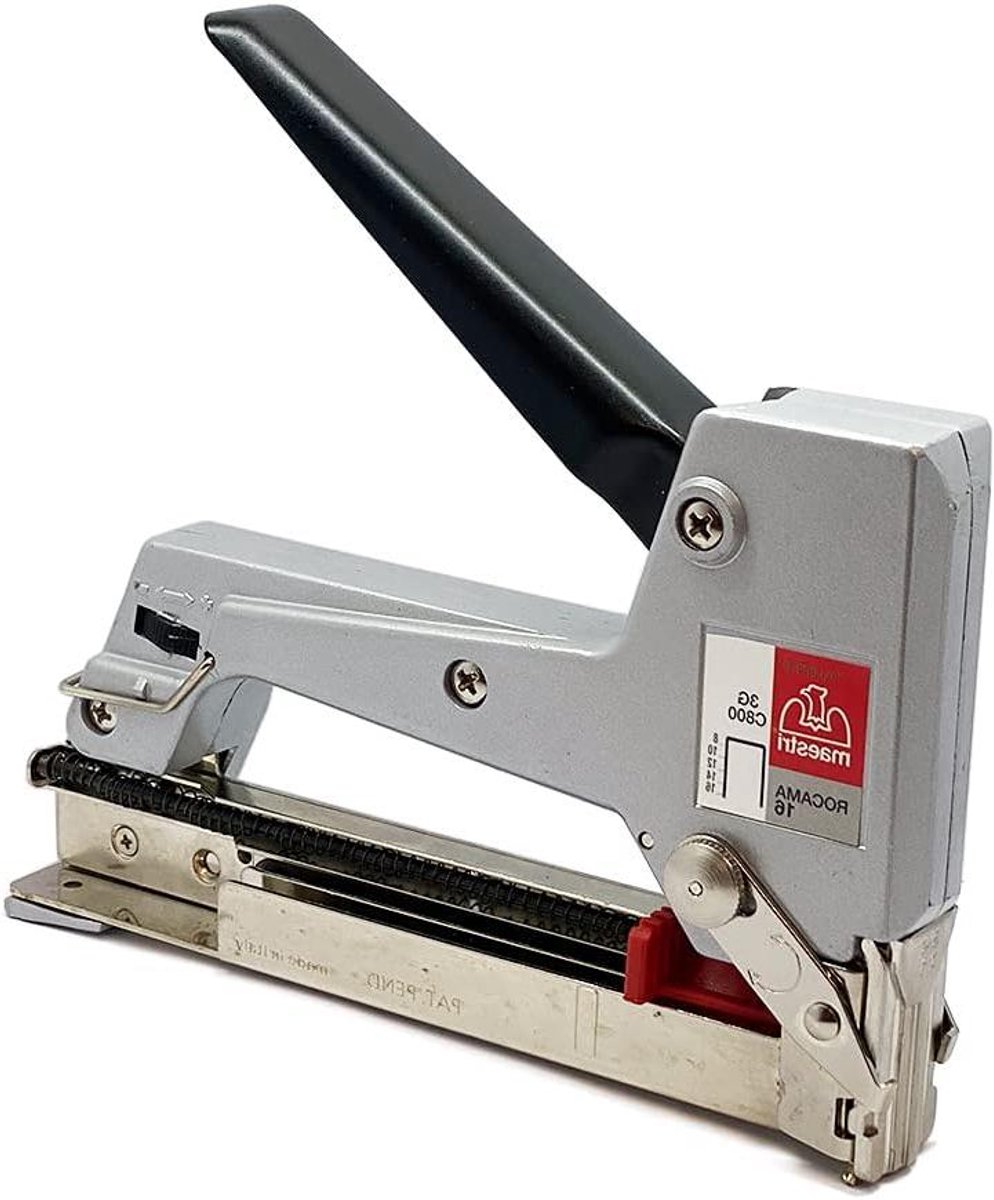 Nietmachine Handtacker - Tacker Hout - Bekleden Meubels - Krachtige Slagkracht - 8-16mm - Zwart