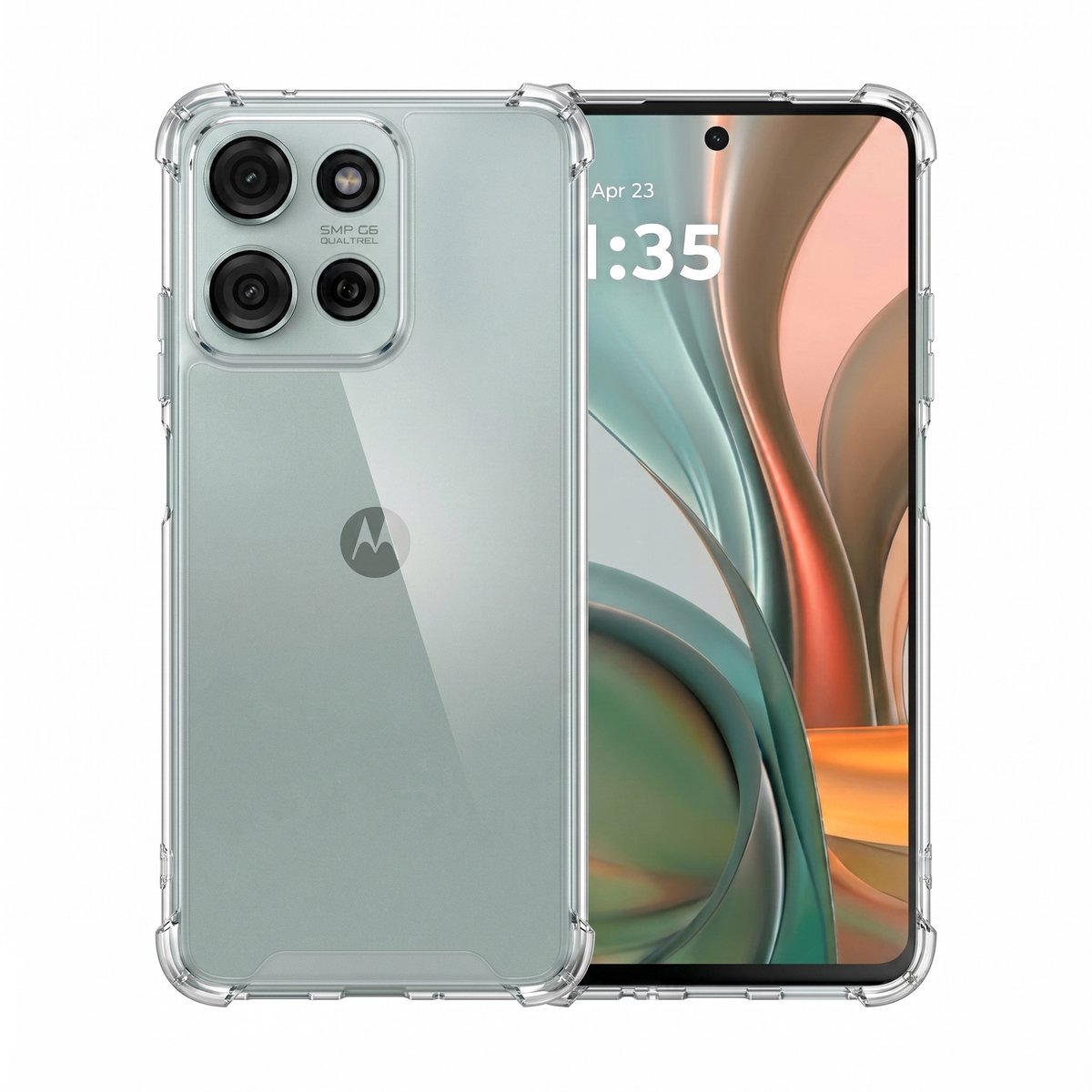 Hoesje geschikt voor Motorola Moto G75 – CrystalClear Back Cover – Schokbestendig – Transparant