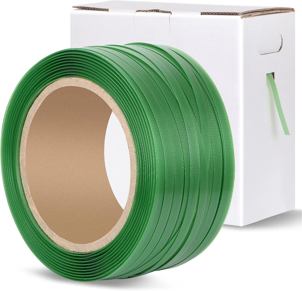 Verpakking Omsnoeringsrol - Pallet Strap Coil - Goederen Zekeren - Industriële Kwaliteit - 1000" x 5/8" - Groen