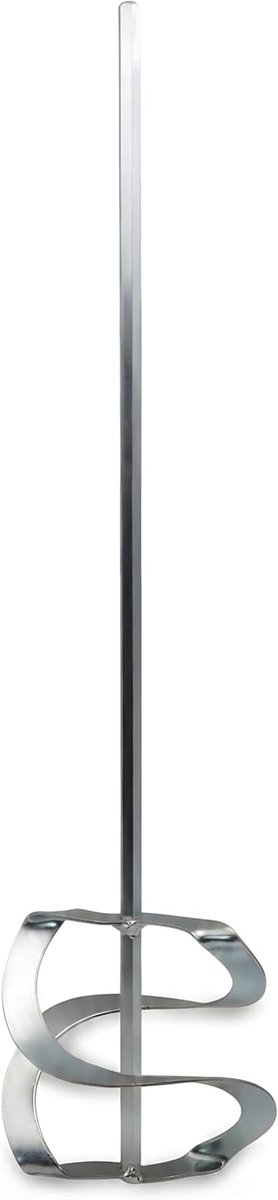 Wentelmixer Spiraalvormig - Roerstaaf Mortelmixer - Pasteuze Materialen Mengen - Verzinkt Staal Robuust - 150 x 600 mm - Zilver